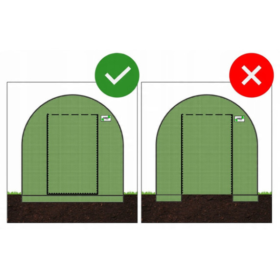 GARDEN LINE Záhradný fóliovník 4-segmentový 4 x 2,5 x 2 m NEW SOLUTION - zelený