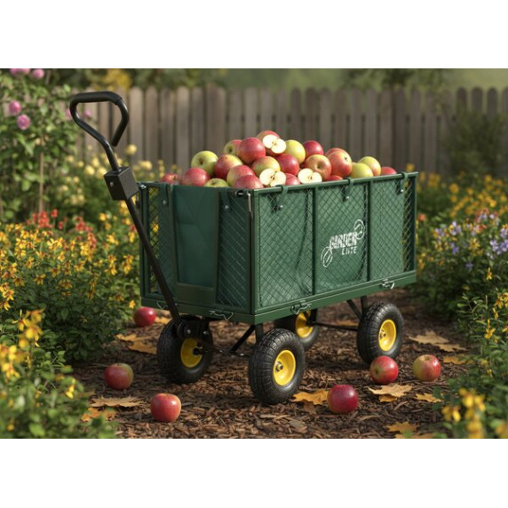 GARDEN LINE Cărucior de grădină multifuncțional XL 99 × 50 × 71 cm – verde