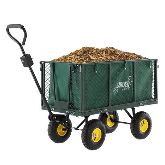 GARDEN LINE Cărucior de grădină multifuncțional XL 99 × 50 × 71 cm – verde