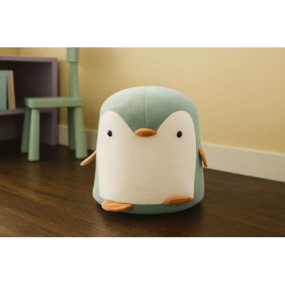 Tabure za otroke v obliki pingvina – moder