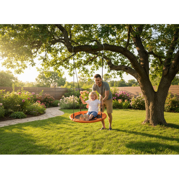 GARDEN LINE Gugalnica gnezdo 100 cm – Oranžna