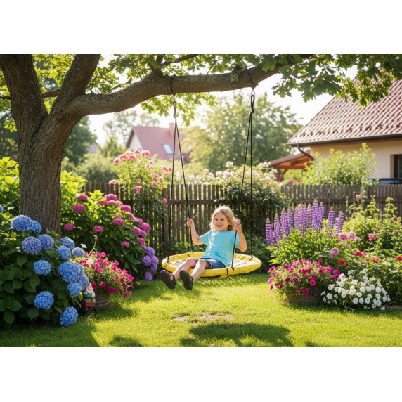 GARDEN LINE Gugalnica gnezdo 100 cm - rumena