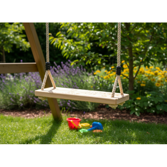 GARDEN LINE Lesena otroška gugalnica 5×19,5×1,6 cm