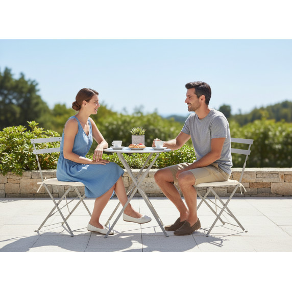 GARDEN LINE Záhradný podsedák na stoličku, sedák 40x40x3 cm PURE - béžová