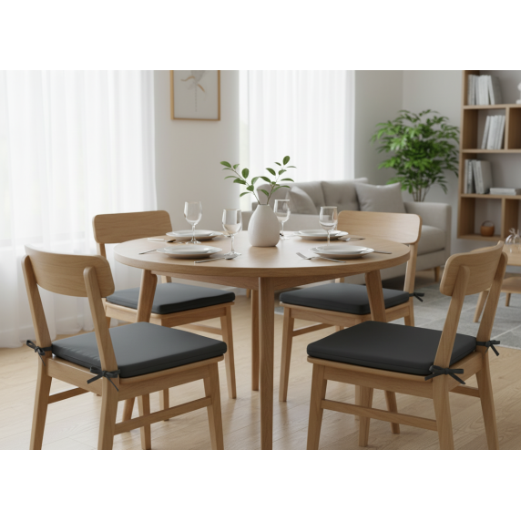 GARDEN LINE Blazina za stol, sedišče 40×40×3 cm PURE – Temnosiva