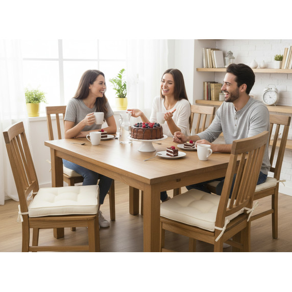 GARDEN LINE Záhradný podsedák na stoličku, sedák 40x40x6 cm CUSH - Béžová