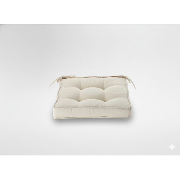 GARDEN LINE Záhradný podsedák na stoličku, sedák 40x40x6 cm CUSH - Béžová