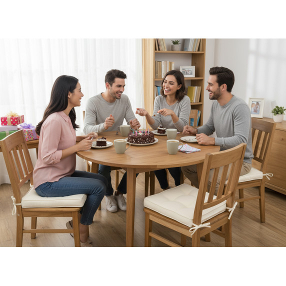 GARDEN LINE Záhradný podsedák na stoličku, sedák 40x40x6 cm CUSH - Béžová