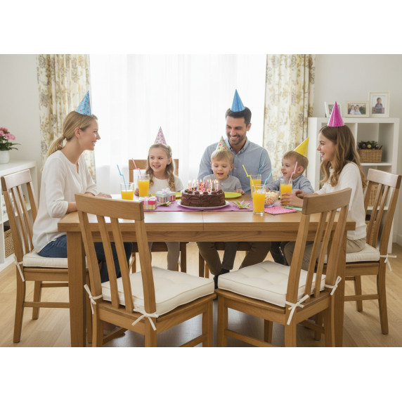 GARDEN LINE Záhradný podsedák na stoličku, sedák 40x40x6 cm CUSH - Béžová