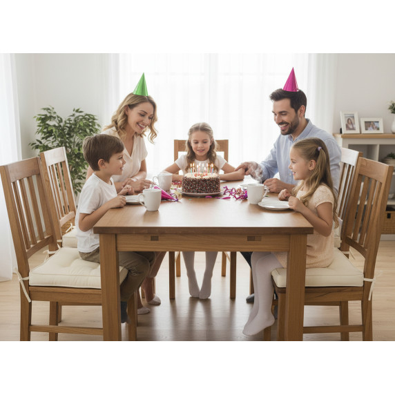 GARDEN LINE Záhradný podsedák na stoličku, sedák 40x40x6 cm CUSH - Béžová