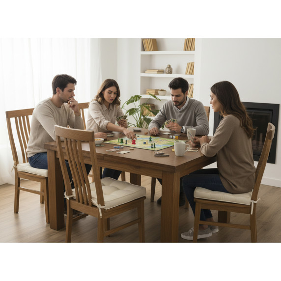 GARDEN LINE Záhradný podsedák na stoličku, sedák 40x40x6 cm CUSH - Béžová