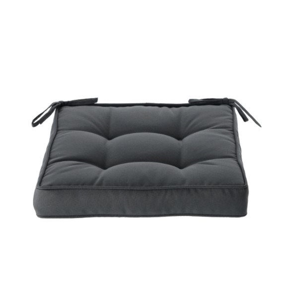 GARDEN LINE Záhradný podsedák na stoličku, sedák 40x40x6 cm CUSH - Tmavosivá