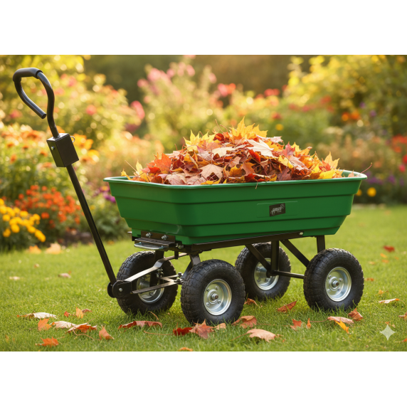 Garden Line Kétfunkciós kerti szállítókocsi – Zöld