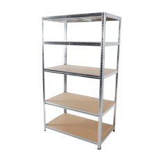 LINDER EXCLUSIV Kovový regál, SR001 – 90 x 40 x 180 cm - pozinkovaný - 