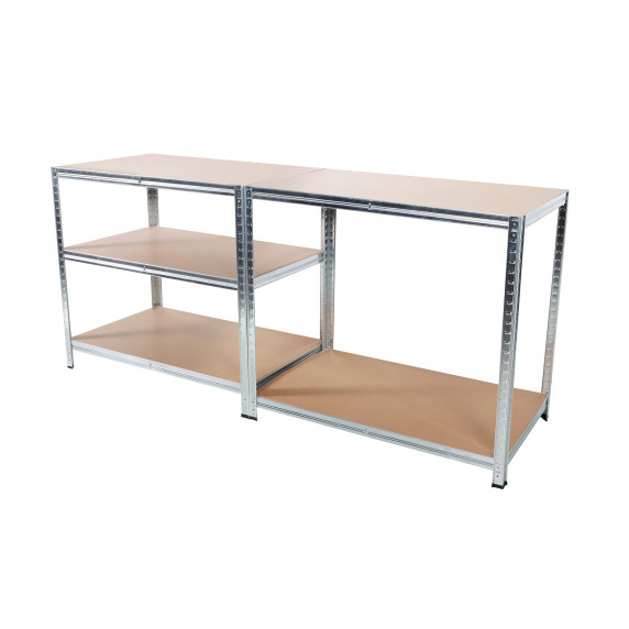 LINDER EXCLUSIV Fém polcrendszer SR001 – 90 x 40 x 180 cm -  horganyzott