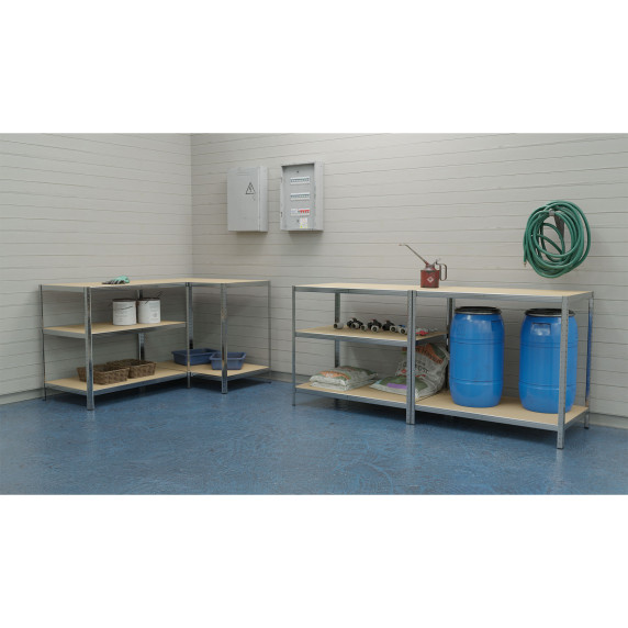 LINDER EXCLUSIV Fém polcrendszer SR001 – 90 x 40 x 180 cm -  horganyzott