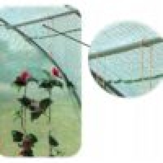 Garden Line  Kerti Fóliasátor – 4 × 2,5 × 2 m, Megerősített Váz (Ø 25 mm)