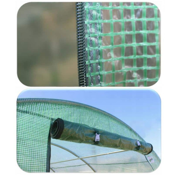 Garden Line  Kerti Fóliasátor – 4 × 2,5 × 2 m, Megerősített Váz (Ø 25 mm)