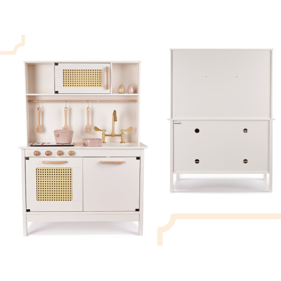 Fa játékkonyha kiegészítőkkel 100 cm RETRO BOHO - Bézs