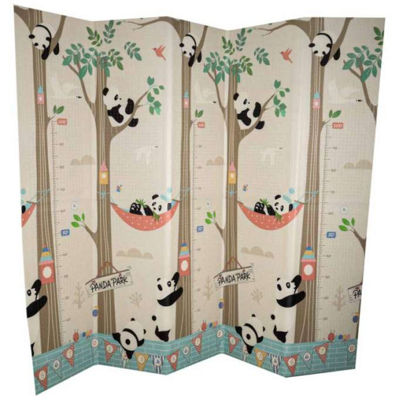 Kétoldalas habszivacs játszószőnyeg 180 x 200 cm - panda/utca