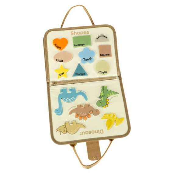 Montessori szenzoros manipulációs táska – Dinoszauruszos