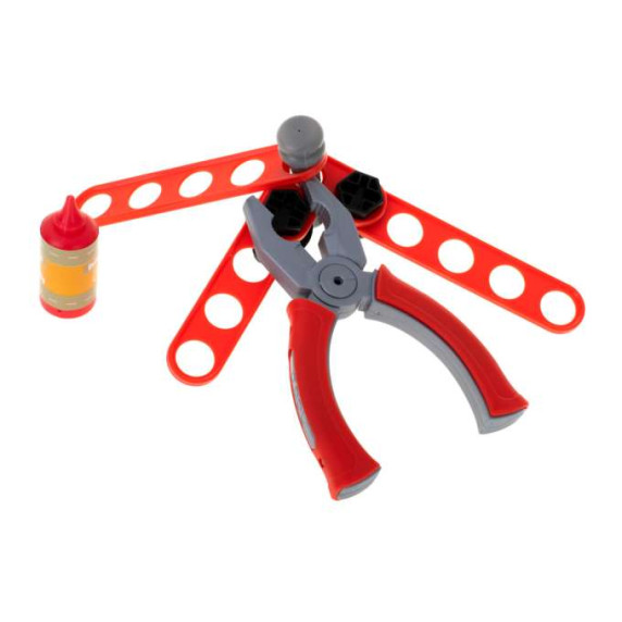 Gyerek barkácsasztal szerszámokkal, bőröndben 65 részes MOBILE TOOL TABLE