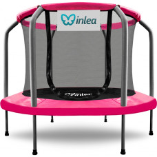 INLEA ULTIMATE Jump Trampolin 150 cm z notranjo zaščitno mrežo – roza - 