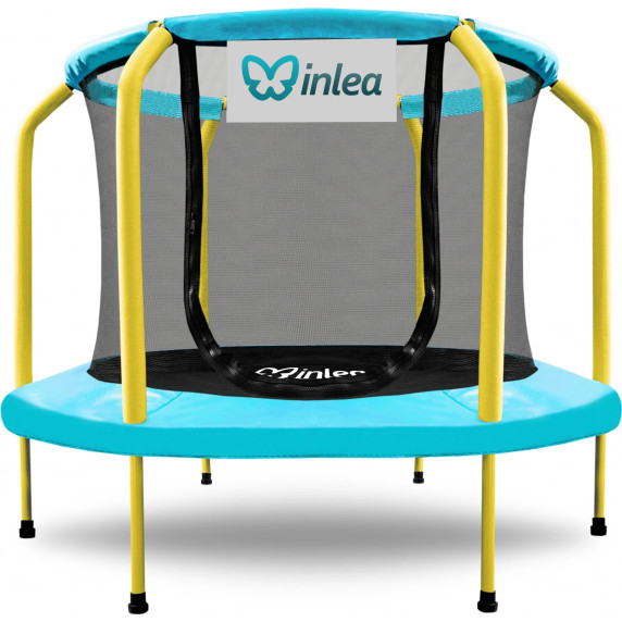 INLEA ULTIMATE Jump Trampolin 150 cm z notranjo zaščitno mrežo – svetlo modra
