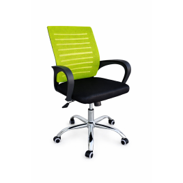 INLEA Scaun de birou Valcor- negru/verde - 