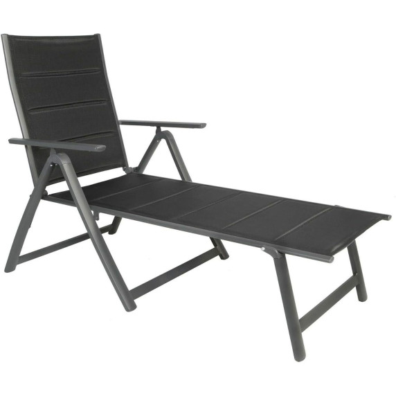 LINDER EXCLUSIV Záhradné lehátko CAPRI - čierna