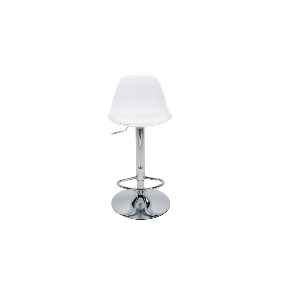 INLEA Scaun de bar, set de 2 bucăți MARO – alb