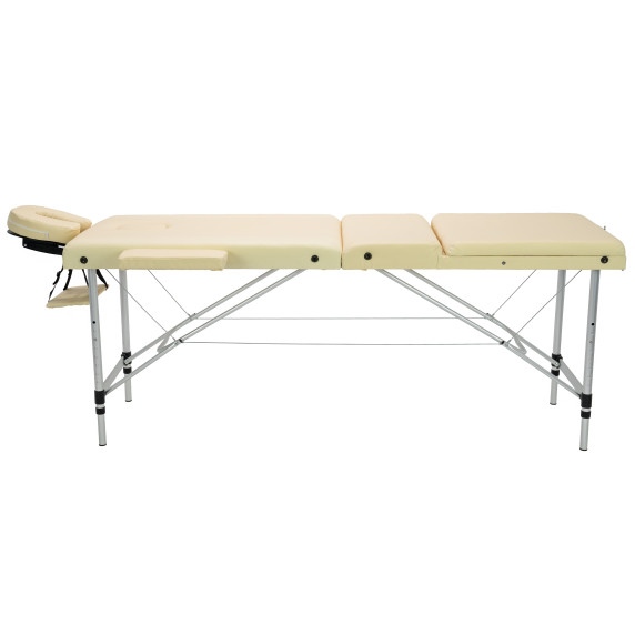Masă de masaj INLEA Relax Pro, din trei părți și placată cu aluminiu IN16-0013 BEJ