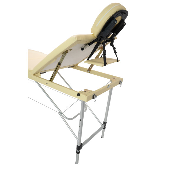 Masă de masaj INLEA Relax Pro, din trei părți și placată cu aluminiu IN16-0013 BEJ