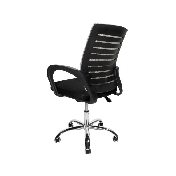 INLEA Pisaniški stol Valcor – črno‑siv