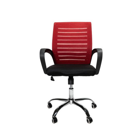 INLEA Pisarniški stol Valcor – črna/rdeča