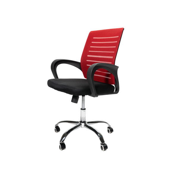 INLEA Pisarniški stol Valcor – črna/rdeča