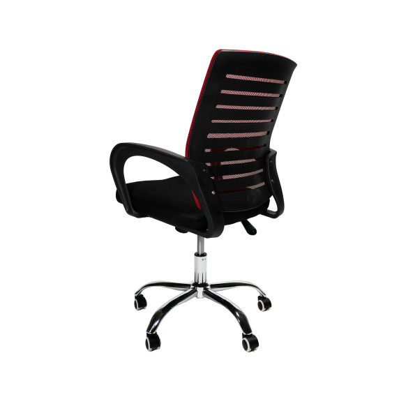 INLEA Pisarniški stol Valcor – črna/rdeča