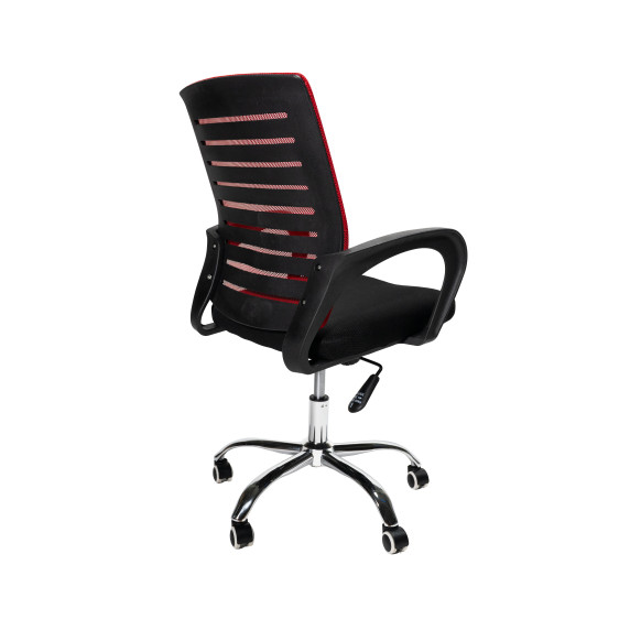INLEA Pisarniški stol Valcor – črna/rdeča