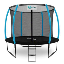 INLEA ULTIMATE Jump trampolína s vnútornou ochrannou sieťou 305 cm - čierna/svetlomodrá - 