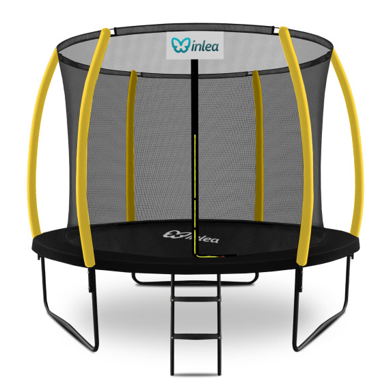 INLEA ULTIMATE Jump trampolin z notranjo zaščitno mrežo 305 cm - črna/rumena