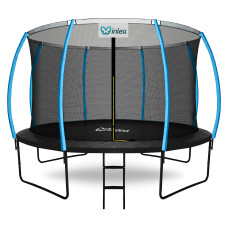 inlea-ultimate-jump-trampolin-366-cm-z-notranjo-zascitno-mrezo-crna-svetlo-modra - 