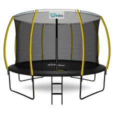 INLEA ULTIMATE Jump trampolin 366 cm z notranjo zaščitno mrežo - črna/rumena - 