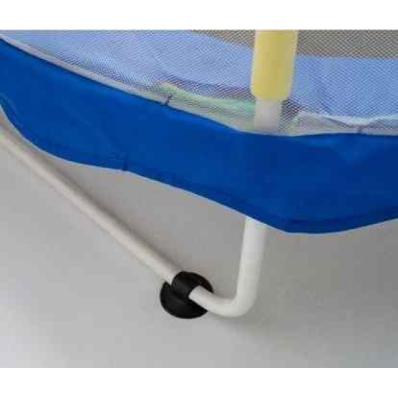 Inlea Detská trampolína JumpPlay 122 cm s ochrannou sieťou a príslušenstvom – modrá