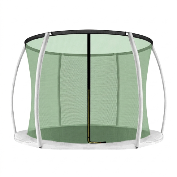 INLEA Plasă de protecție interioară pentru trambulină ULTIMATE Jump, cu diametrul de 250 cm, pentru 6 stâlpi - Verde deschis
