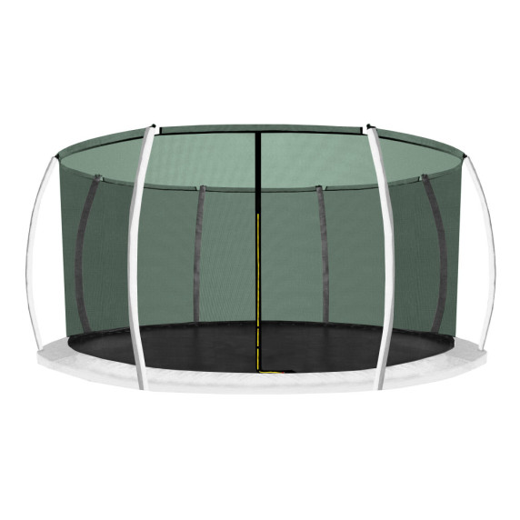 INLEA Plasă de protecție interioară pentru trambulină ULTIMATE Jump, cu diametrul de 366 cm, pentru 8 stâlpi – verde închis.