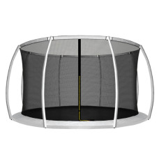 INLEA Plasă de siguranță interioară pentru trambulină, diametru total 366 cm, pentru 8 stâlpi – negru - 