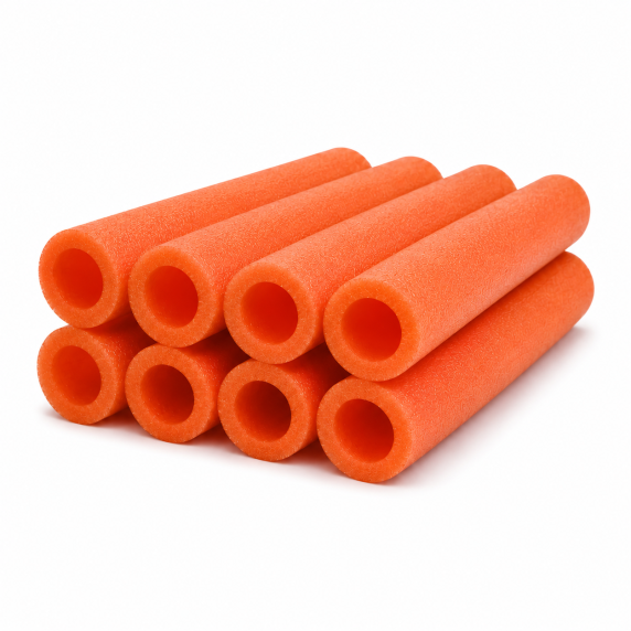INLEA Penová ochrana na tyče 100 cm 8 kusov - oranžová