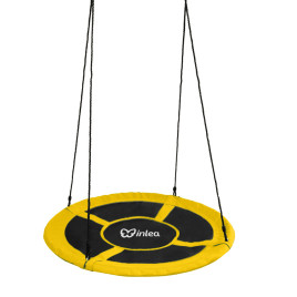 INLEA Závesný hojdací kruh 110 cm - žltý - 