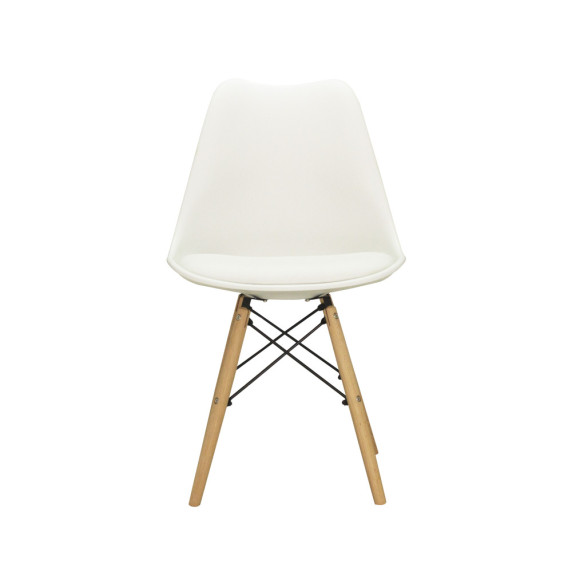 INLEA Blagovaonska stolica s jastukom 4 kom AXIS – bijela