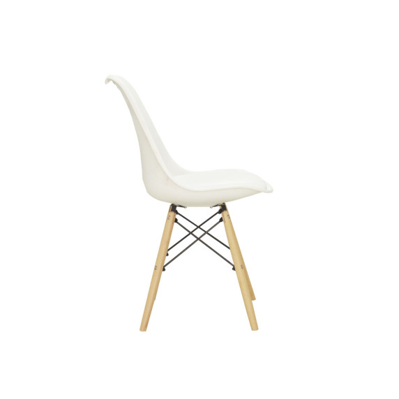 INLEA Blagovaonska stolica s jastukom 4 kom AXIS – bijela